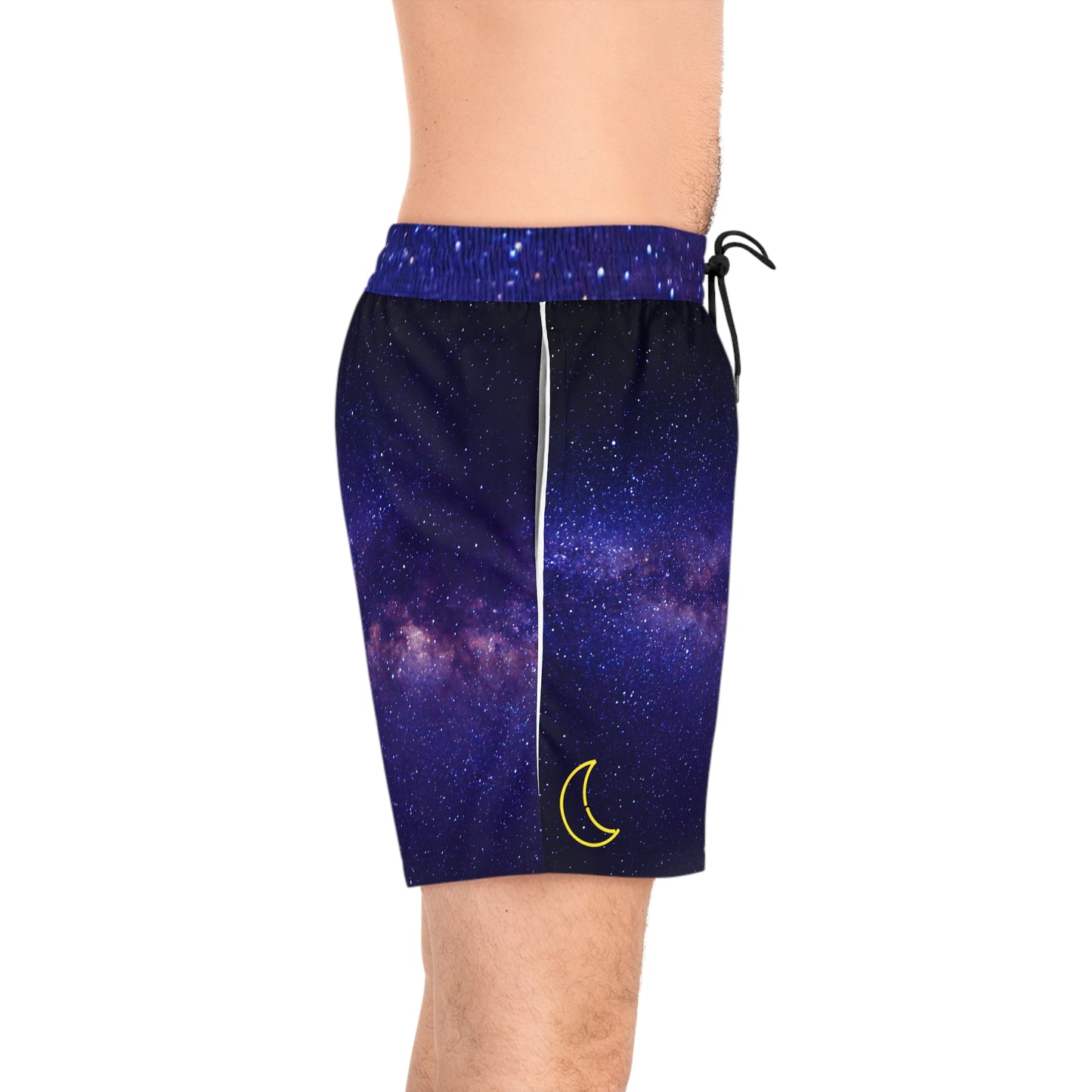 Banana Moon "Logo" Men's Mid-Length Swim Shorts (AOP)