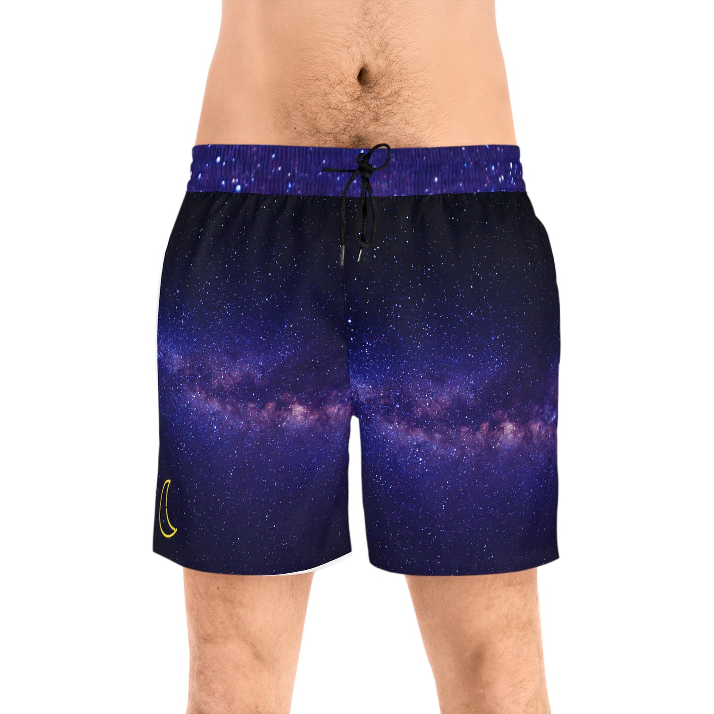 Banana Moon "Logo" Men's Mid-Length Swim Shorts (AOP)